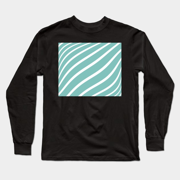 Abstract - green and white. Long Sleeve T-Shirt by kerens